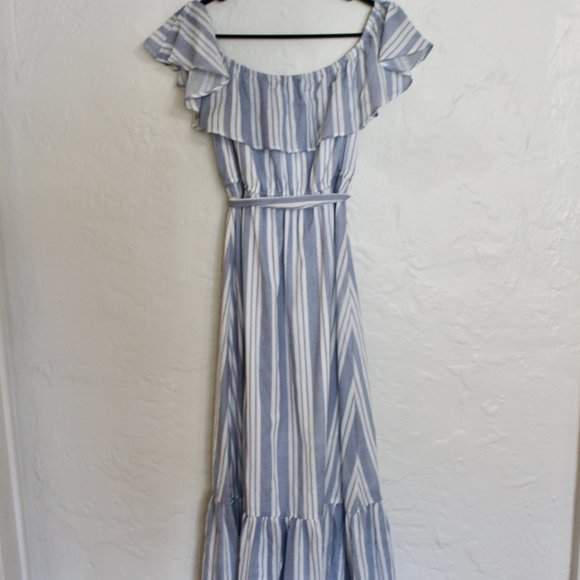 NWT Grace Elements Macy cotton midi ruffled dress - Picture 9 of 9